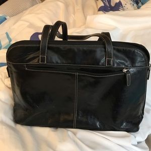 Burton leather laptop bag